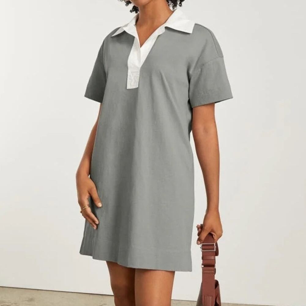 Everlane Women’s XS Polo Dress 100% Organic Cotton Collared Short Sleeve